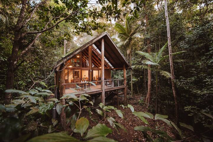 Two-bedroom Treehouse in 100 acres of private Rainforest